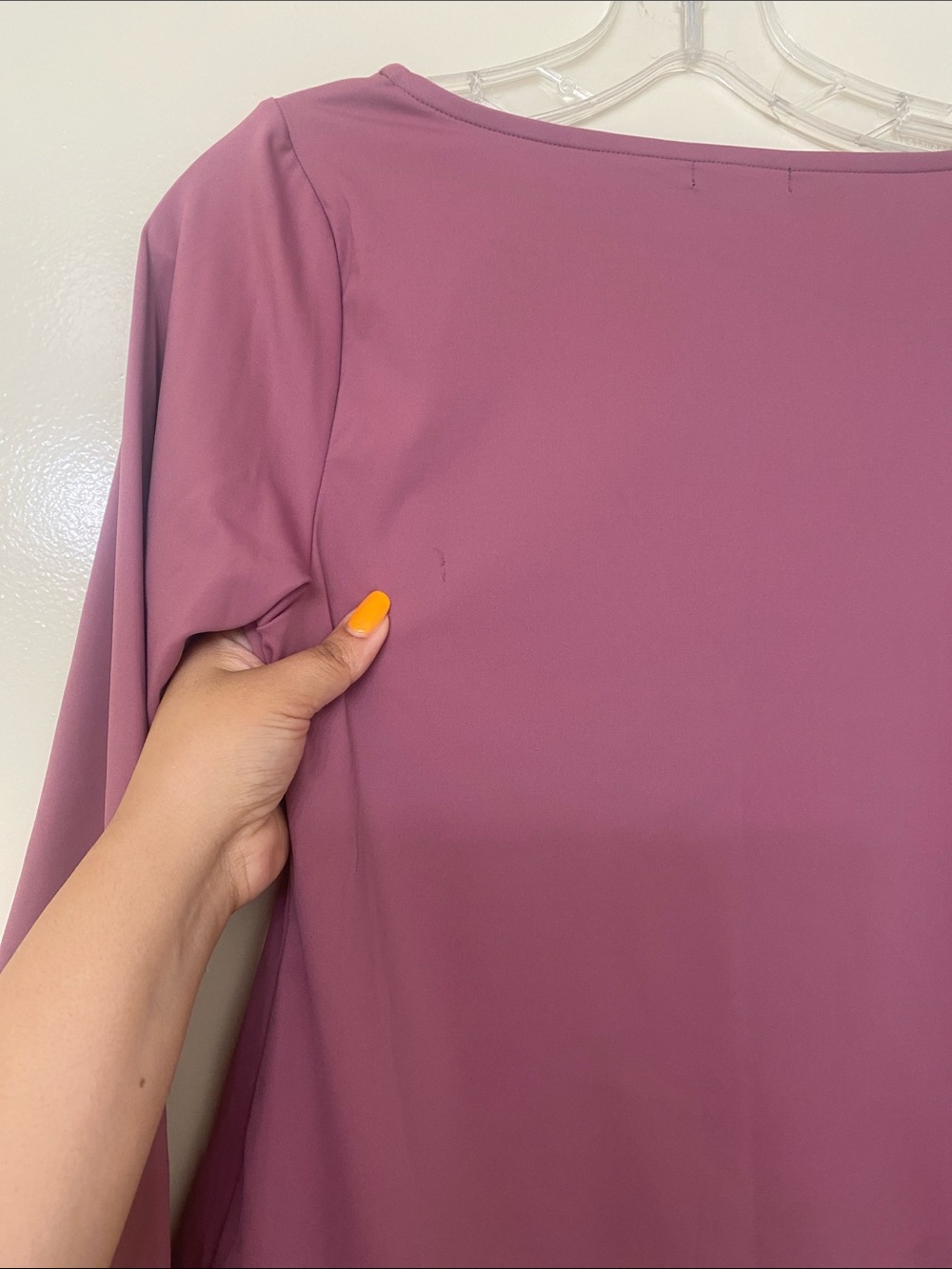 wild fable Dusty Mauve V-Neck Long Sleeve Top - Picture 6 of 6